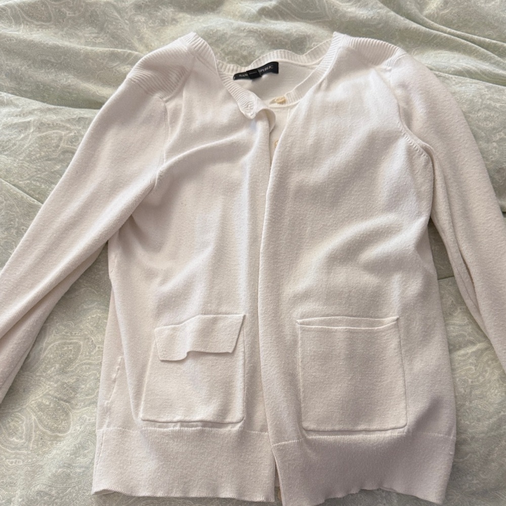 Banana Republic White Women's Cardigan Small